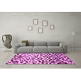 thumbnail image 3 of Ahgly Company Indoor Square Abstract Pink Modern Area Rugs, 4' Square, 3 of 4