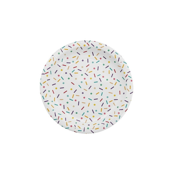 Ice Cream Party Sprinkles Paper Dessert Plates - 8 Ct.