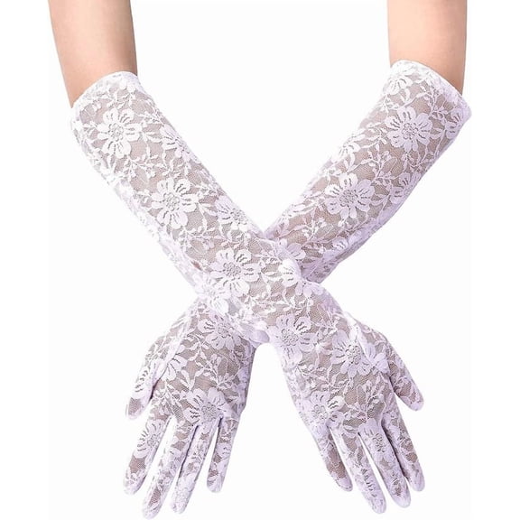 Women Long Gloves for Wedding Bridal Party Gloves for Bride Wedding Accessories