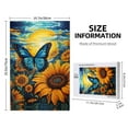 thumbnail image 2 of Wooden Puzzles for Adults 1000 Pieces - Colorful Cloud Butterfly Sunflower Challenge Jigsaw Puzzles for Adults, Wood Puzzles Adult for Games Party Holiday(19.7 × 29.5 Inches), 2 of 8