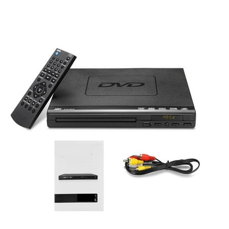15W DVD Player With Remote Controller USB3.0 USB2.0 Input Home Multimedia Player Digital Display CD DVD Player for TV ,Easy to Install