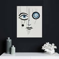 thumbnail image 4 of Nawypu  Sylvie No Evil Allowed Framed Canvas Wall Art Natural, Decorative Abstract Line Drawing Art for Wall, 4 of 4