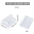 thumbnail image 2 of SUNNYCLUE 8Pcs Acrylic Ring Display Holder Clear Plastic Transparent Square Storage Stands Displays Showcase Organizer for Jewelry Towers Weddings Rings Men Women Trade shows Stores, 2 of 5