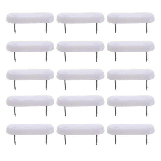 EeaseMX 100 piezas de clavos dobles de plástico para patas de silla y muebles