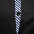 thumbnail image 5 of Aofany Men Business Casual Patchwork Button Shirt Long Sleeve Turn-down Collar Blouse Tops, 5 of 9