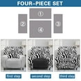 thumbnail image 6 of Kuiaobaty Zebra Pattern Reclining Slipcover Heavy Duty Recliner Couch Cover Thick Recliner Chair Cover with Elastic Bottom Breathable Reclining Sofa Slipcover for Living Room, 6 of 8