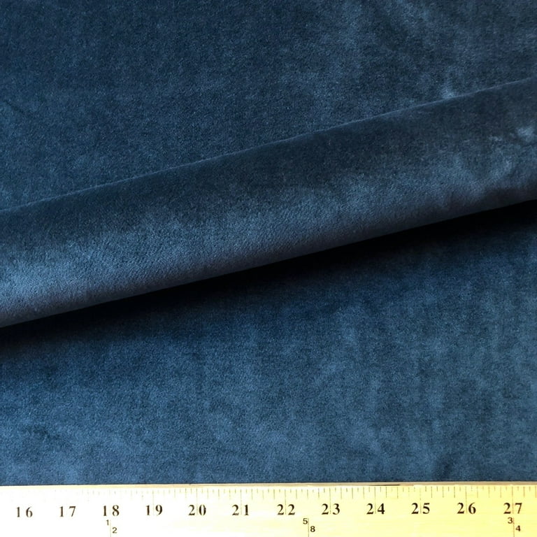 Navy Blue Nautical Solid Plush Velvet Upholstery Fabric 54 by the