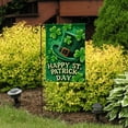 thumbnail image 4 of St Patricks Day Garden Flags for Outside Outdoor Lucky Shamrocks Garden Flag for St Patricks Day Yard Flag Mini Shamrock Irish Garden Flag, 4 of 6