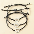 thumbnail image 3 of Necvior 3x Pinky Matching Mom & Me Bracelet 3 Generations Promise Bracelets Adjustable, 3 of 8