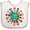 White and Pink, variant on Inktastic Peace Through Unity Boys or Girls Baby Bib