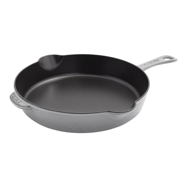 STAUB Poêle à Frire Traditionnelle en Fonte 28 cm / 11 Pouces, Gris Graphite