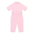 thumbnail image 3 of Miaeowve Toddler Kids Wild One Birthday Outfit One Piece Zookeeper Jumpsuit Button Down Coveralls Pink 5T, 3 of 7