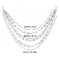 thumbnail image 2 of 3-Layer Acrylic Crystal Garland Strands Hanging Christmas Decorations Indoor Home Decor for Xmas Wedding Party(RL), 2 of 9