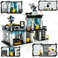 thumbnail image 4 of EP EXERCISE N PLAY Building Toy Set City Police Station 564 Pieces Command Center with Police Car Black, 4 of 8