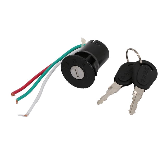 Bloqueo del interruptor de encendido de motocicleta 3 cables de seguridad w 2 llaves