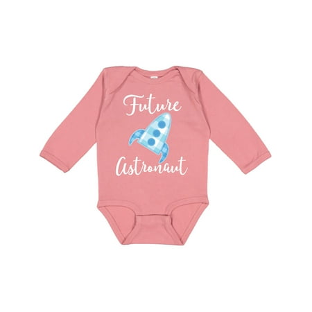 

Inktastic Future Astronaut Spaceship Rocket Childs Gift Baby Boy Long Sleeve Bodysuit