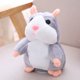 thumbnail image 1 of Juguete de peluche de hámster parlante, repite lo que dices, divertidos juguetes de peluche para niños, juguetes interactivos de felpa con registro parlante para cumpleaños, 1 of 5
