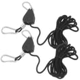 thumbnail image 3 of KAKOWELY 2pcs Heavy Duty Ratchet Ropes Adjustable Rope Ratchets Hanger Grow Light Rope Hangers,94.49"X1.3"X0.63", 3 of 5