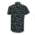 thumbnail image 2 of Camisa George Talla G Casual Manga Corta con Estampado Tropical Multicolor con Negro, 2 of 4