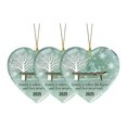 thumbnail image 2 of Dserfhy Heart-Shaped Sea Glass Family Ornament Handmade Sea Glass Art Heart Ornament for Christmas Tree Home Decor, 2 of 8