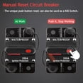 thumbnail image 3 of 3 Pack 300A Circuit Breaker with Manual Reset Fuse Holder for Car Audio Marine Boat Stereo Switch, with Wire Lugs Copper Washer, 3 of 7