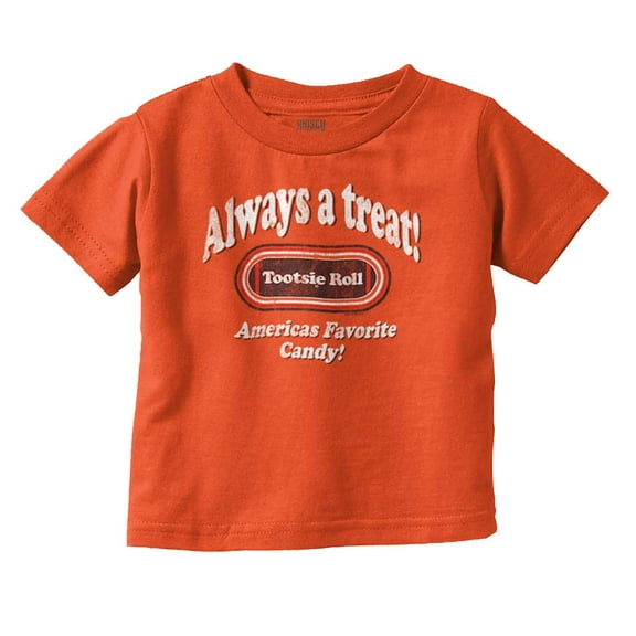 Tootsie Roll Vintage Always a Treat Toddler Boy Girl T Shirt Infant Toddler Brisco Brands 12M