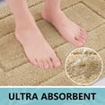 thumbnail image 2 of Tritex Microfiber Bathroom Rugs, 20"x 30" Soft and Absorbent Bath Rugs, Non-Slip Machine Wash bath mats, Mousse, 2 of 7