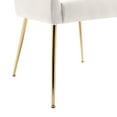 thumbnail image 6 of WestinTrends Carlo Modern Cureveback Accent Dining chair Set (Set of 2), Ivory, 6 of 12
