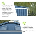 thumbnail image 5 of Supeer Metal Outdoor Storage Shed 8.5FT x 6.5FT, Steel Utility Tool Shed Storage House with Lockable Door, Metal Sheds Outdoor Storage for Backyard, Garden, Patio (Blue), 5 of 10