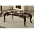 thumbnail image 1 of Homelegance 1935-30 Bonaventure Park Collection Cocktail Table with Glass Inset, Cherry - 54 x 31 x 20 in., 1 of 1