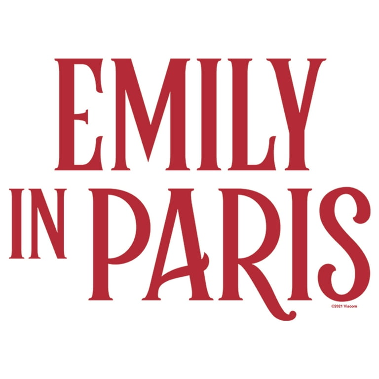 Women's Emily in Paris Red Logo Graphic Tee White / Logo Small