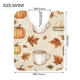 thumbnail image 5 of Yayeee Bath Rug for Bathroom Floor Non Slip Contour Fluffy Soft Absorbent Mat, 20"x24", Fall Mug Pattern, 5 of 7
