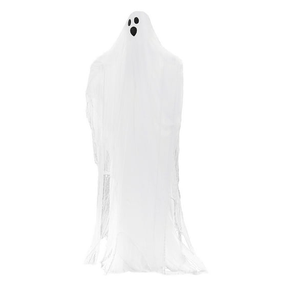 Evergreen Ghost Lighted Flying Fabric Garden Stake - Halloween Decor - 8 Ft, Multicolor — Residential Use, Standard Application