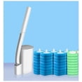 thumbnail image 1 of Disposable Toilet Brush Set Includes Toilet Wand, Storage Basket and 48 Toilet Wand Refills with Preload Cleaning Heads., 1 of 5