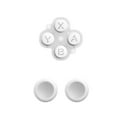 thumbnail image 1 of Odin 2 Game Console Joystick Cap & Key Replacement Kit, High-Quality Rocker Caps with XABY Buttons, Durable Protective Covers for Handheld Gaming Console, Black Plastic, 1 of 7