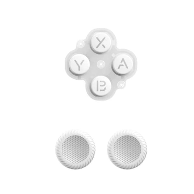 Odin 2 Game Console Joystick Cap & Key Replacement Kit, High-Quality Rocker Caps with XABY Buttons, Durable Protective Covers for Handheld Gaming Console, Black Plastic