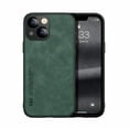 thumbnail image 3 of Techcircle Cover for iPhone 14 Plus 6.7" 2022 Release, Elegant Smooth PU Leather Surface TPU Backplane Luxury Shockproof Case Car Magnetic Suction Heavy Duty Protective Case for iPhone 14 Max, Green, 3 of 3