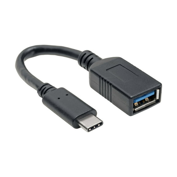 Tripp Lite USB-C to USB-A Adapter (M/F), USB 3.1 Gen 1 (5 Gbps), USB-IF Certified, Thunderbolt 3 Compatible, 6-in.