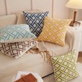 thumbnail image 6 of Geometric Links Accent Decorative Pillow (With/Without Inserts) 18"x18" Set of 2, 6 of 7
