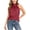 #0411-Wine, variant on Tank Tops for Women Halter Neck Sleeveless Gathered Bust Plain Sleeveless Tops for Women Relaxed Fit Inner Layering Breathable Camisole Tops for Women