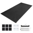 thumbnail image 1 of KFFKFF Tapis de Confinement, 7 Pi 9 Po x 16 Pi, Tapis de Sol de Garage Antidérapant en PVC avec Raclette de Nettoyage, Protection de Confinement Robuste, Durable et Imperméable contre la Neige, la Pluie et la Boue, Noir, 1 of 9