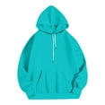 thumbnail image 5 of Xudanell Cute Hoodie Womens with Pocket Hoodies Fall Long Sleeve Sweaters Pullover Woman Clothing Fashion Mint Green XXL, 5 of 6