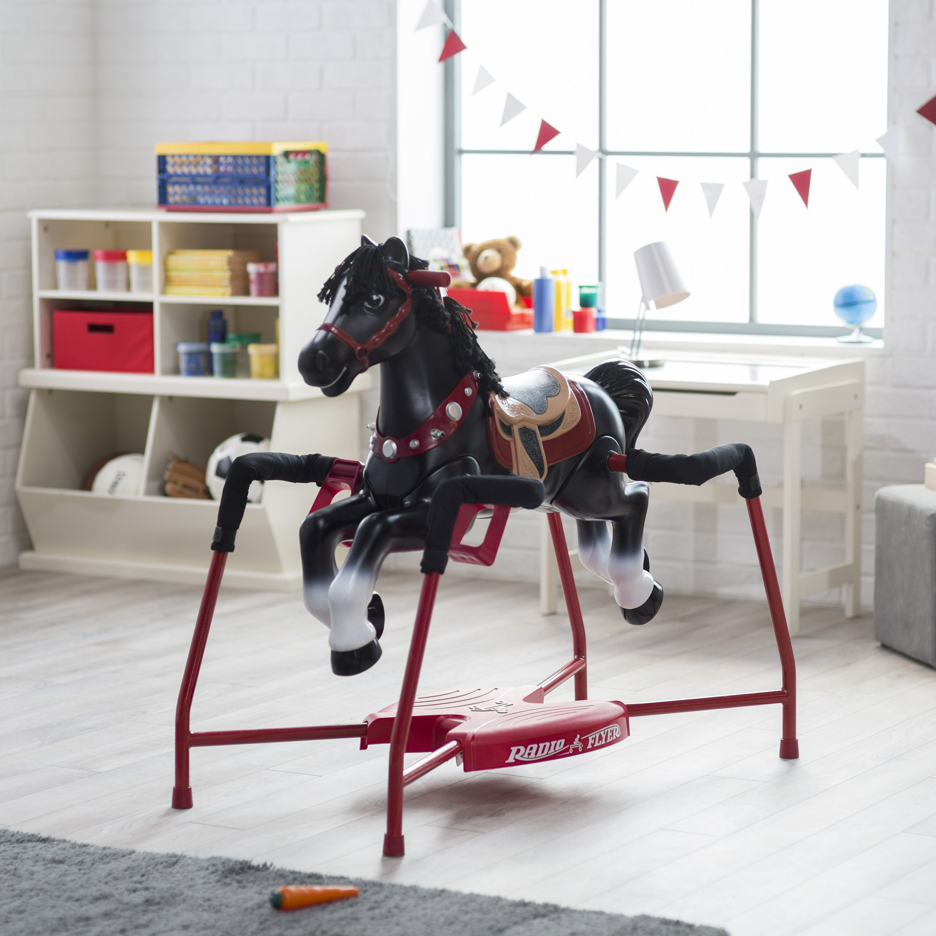 Kids Spring Horse Ride On Rocker Pony Radio Flyer Vintage Rocking Kids Spring Horse Ride On Rocker Pony Radio Flyer Vintage Rocking Toy New
