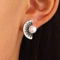thumbnail image 2 of Sweet Christmas earrings, Santa hat earrings, small and exquisite design, cute pearl earrings Couple jewelry Valentine's Day gift, 2 of 5