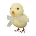 thumbnail image 5 of Easter Flocked Chicks Decorations, Cute Fuzzy Chick Ornaments with Ribbons for Spring, Easter Egg Hunt & Home Decor, 5 of 6