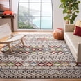 thumbnail image 1 of Safavieh Amsterdam Collection AMS108G Moroccan Boho Non-Shedding Stain Resistant Living Room Bedroom Area Rug, 10' x 14', Light Grey / Multi, 1 of 4