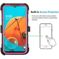 thumbnail image 3 of Mignova for LG K31 Case,LG Aristo 5 Case,LG Fortune 3 Case,[Built-in Screen Protector][Kickstand] Heavy Duty Rugged PC Back &Soft TPU Inner Armor Swivel Belt Clip Holster Protective Case(Pink), 3 of 7