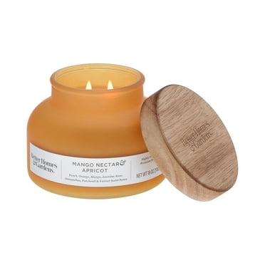 Better Homes & Gardens Mango Nectar & Apricot Scented 2-Wick 18oz (510.3 g) Frosted Jar Candle