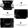 thumbnail image 6 of IMIKEYA Reusable Black Butter Dish Ceramic Butter Holder for Kitchen Use, 6 of 8