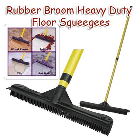 Soft Bristle Rubber Broom With Extendable Telescopic Handle Mr Siga Mrsiga Rubber Broom Best Broom Squeegees